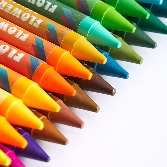 Washable Crayons 48 Vibrant Colors｜可水洗兒童蠟筆 48 色繽紛套裝