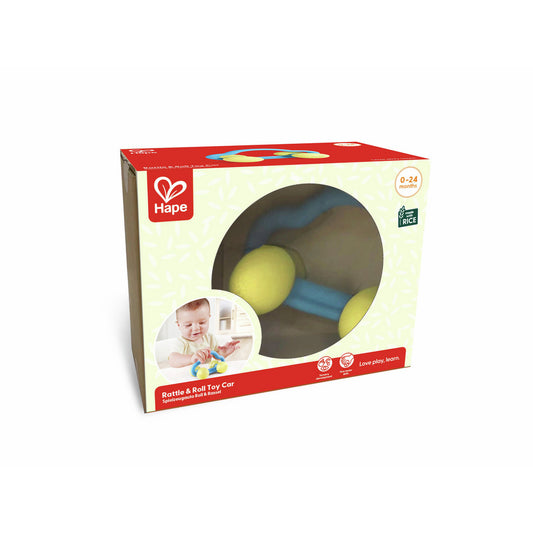 Rattle & Roll toy car｜搖鈴滾動小車（米基材）