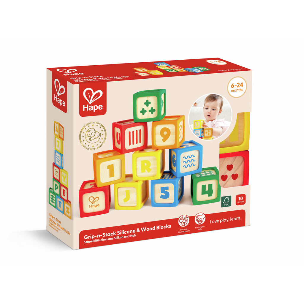 Smart Start ABC Blocks (10pcs)｜靜感軟矽積木 10 件