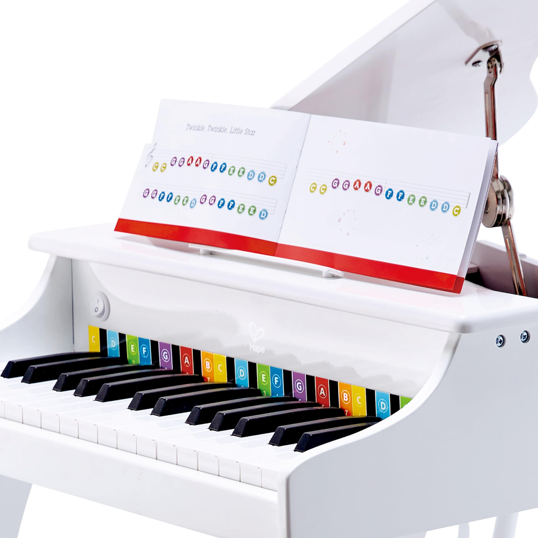 Deluxe Grand Piano｜白色兒童小型豪華三角鋼琴
