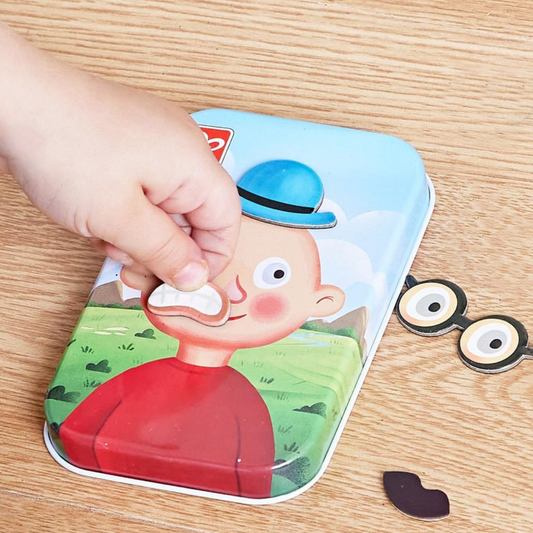Magnetic Funny Face｜磁力趣味表情拼貼
