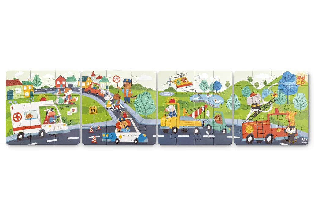 Rescue Vehicles Puzzle Set｜救援車輛拼圖套裝