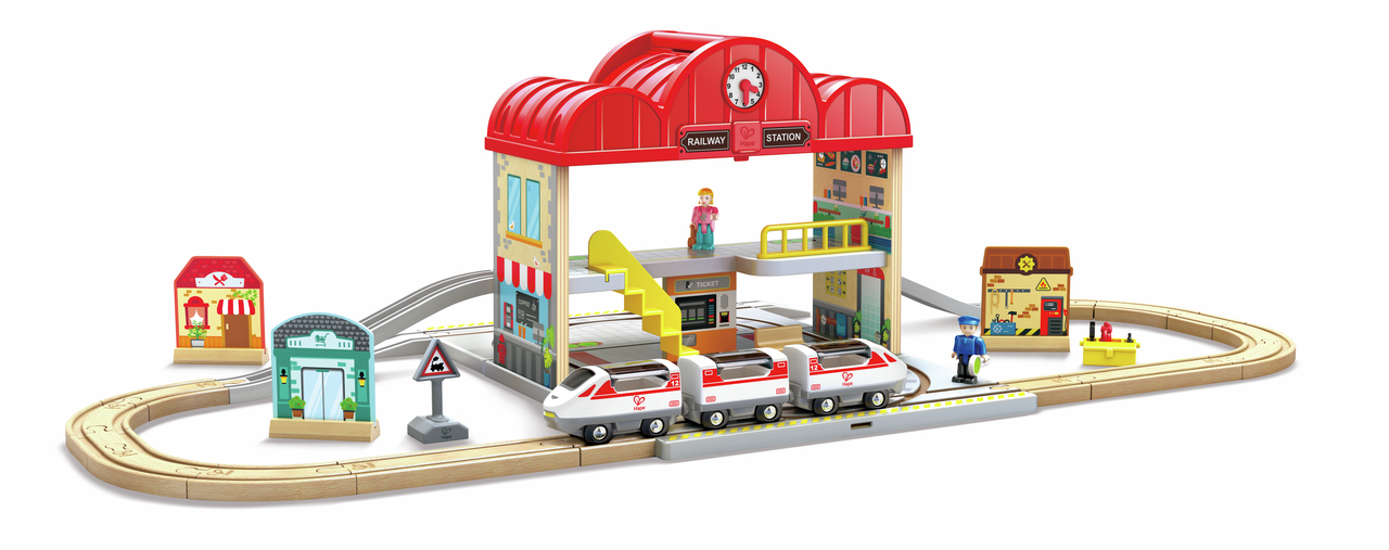 Portable Train Station Set