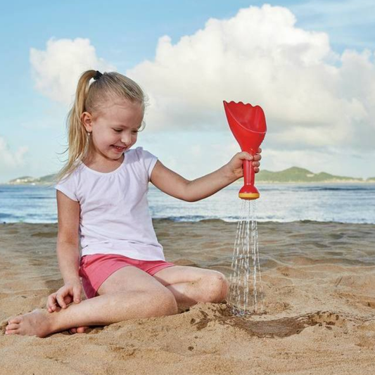 Rain Shovel, Red (4 pcs.)｜紅色雨鏟玩沙玩水工具