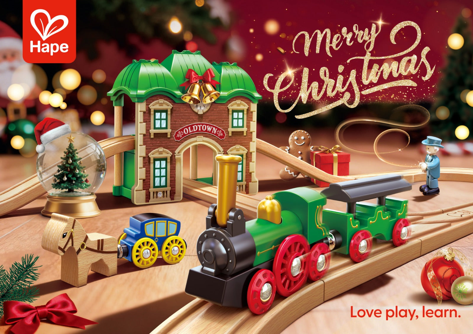 Load video: hape 2025 christmas railway
